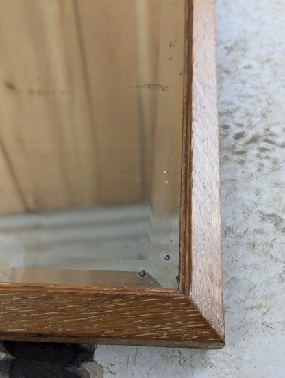 24" x 9" Wood Framed Bevelled Mirror