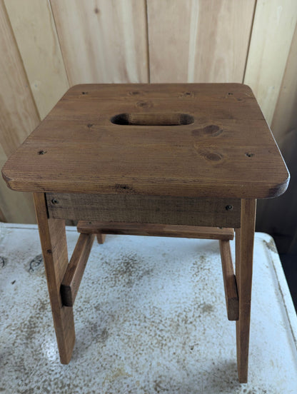 Handmade19.5" Wood Stool