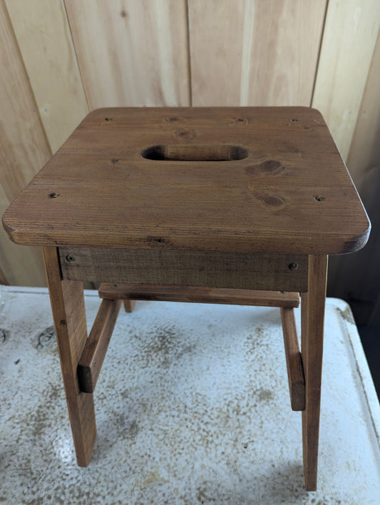 Handmade19.5" Wood Stool