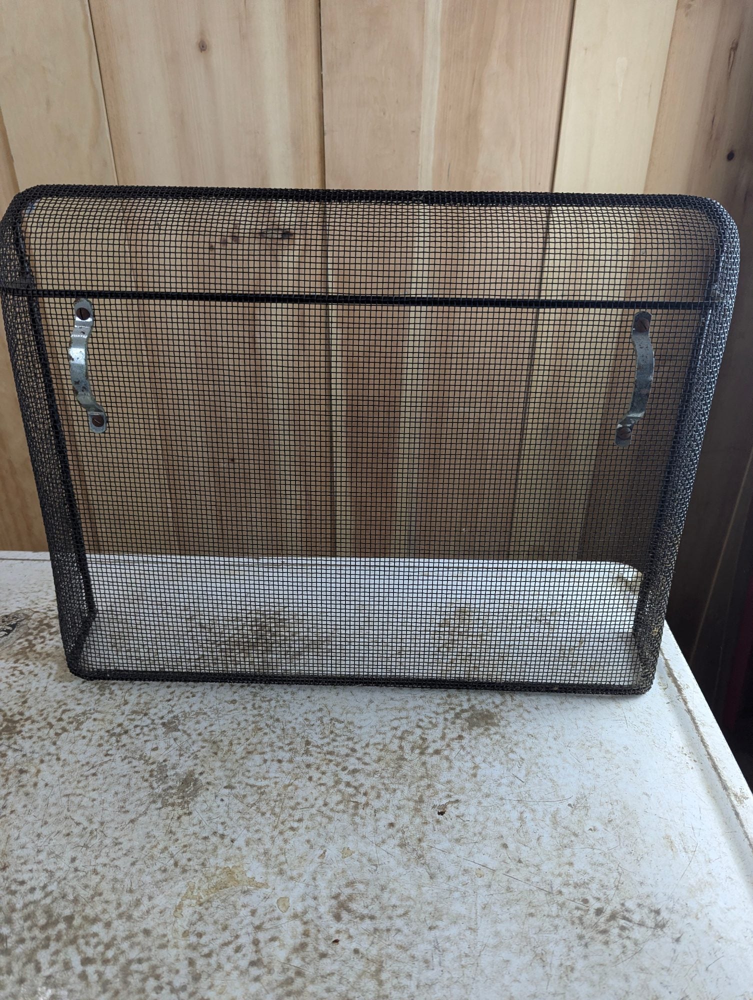 Metal Fireplace Screen 23" x 17"