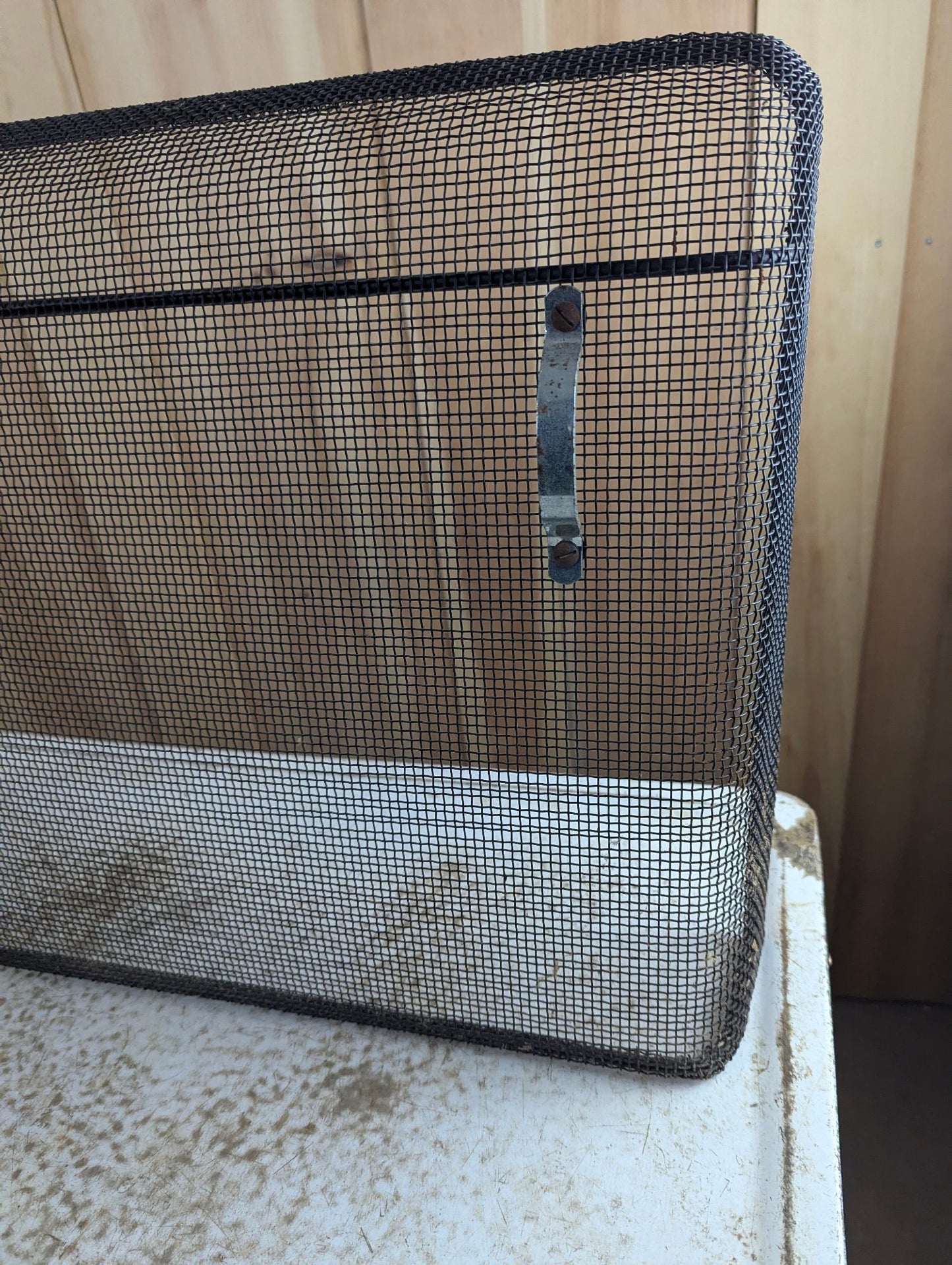 Metal Fireplace Screen 23" x 17"