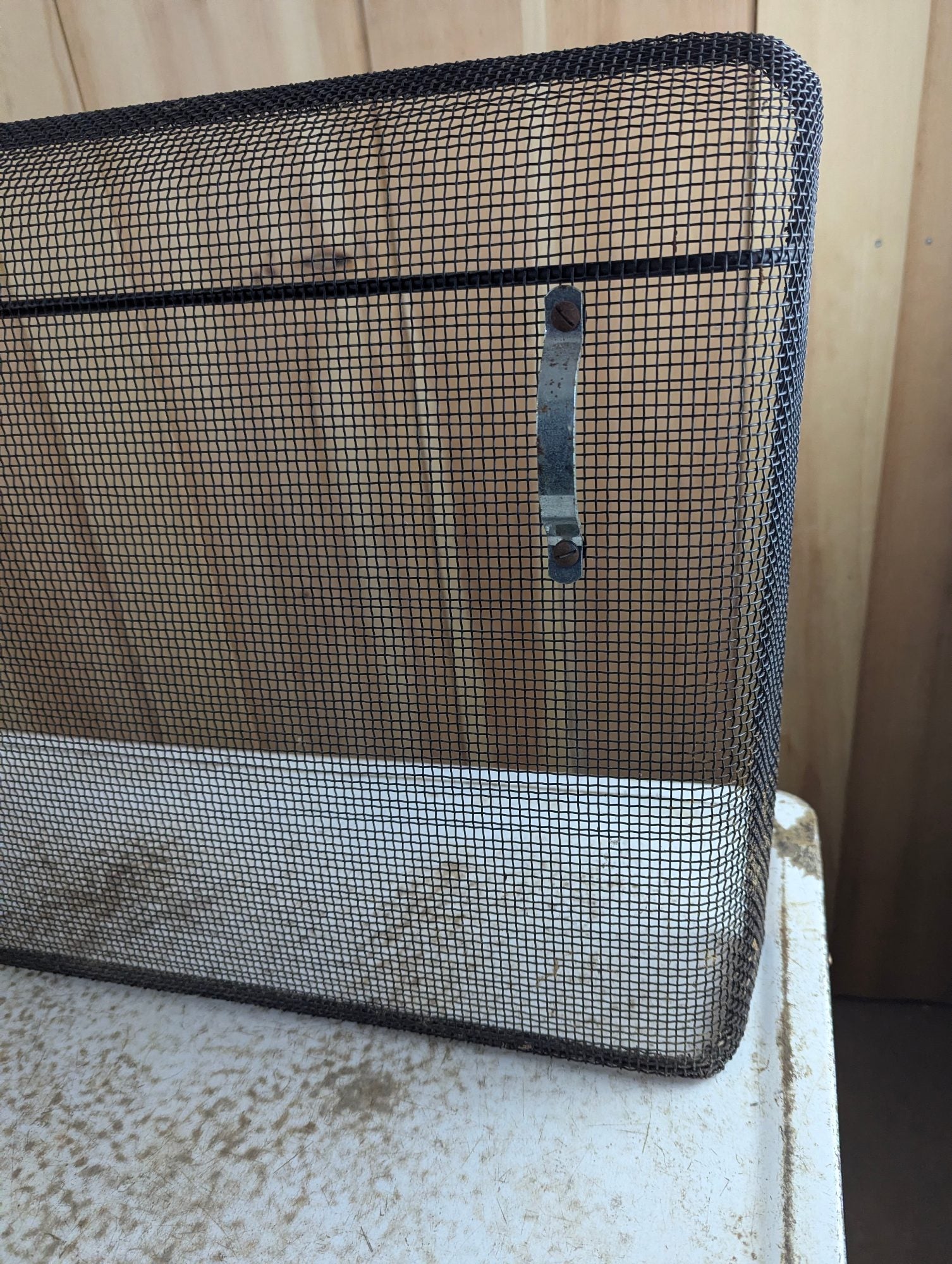 Metal Fireplace Screen 23" x 17"