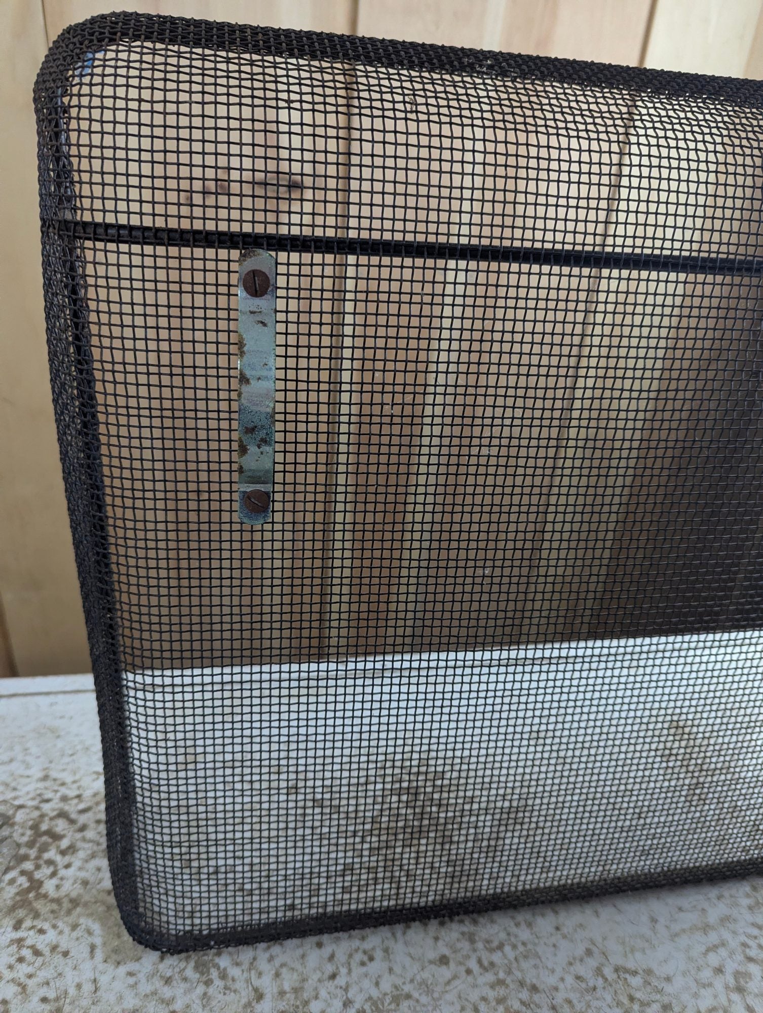 Metal Fireplace Screen 23" x 17"