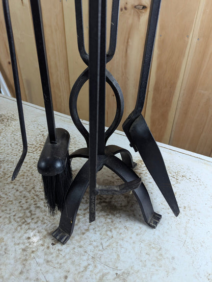 Iron Fireplace Tool Set