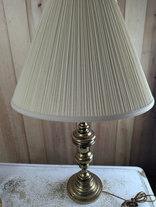Vintage 32" Tall Brass Table Lamp