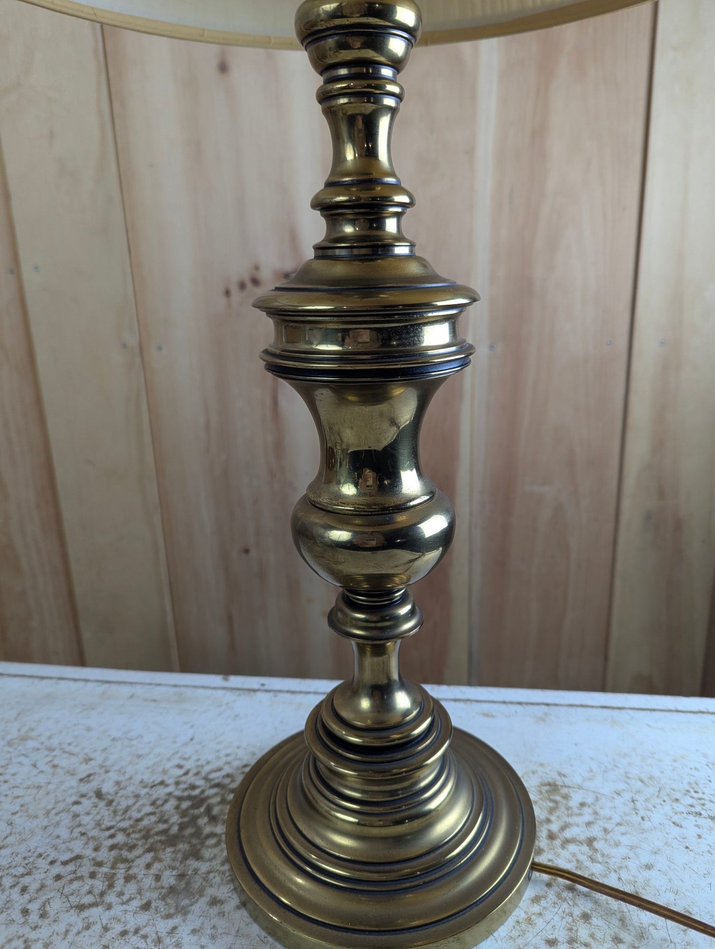 Vintage 32" Tall Brass Table Lamp