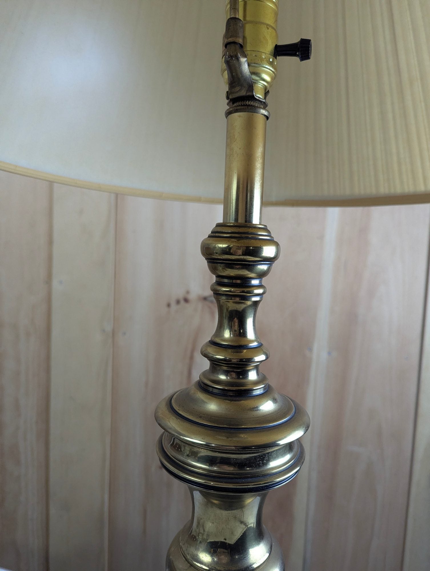 Vintage 32" Tall Brass Table Lamp