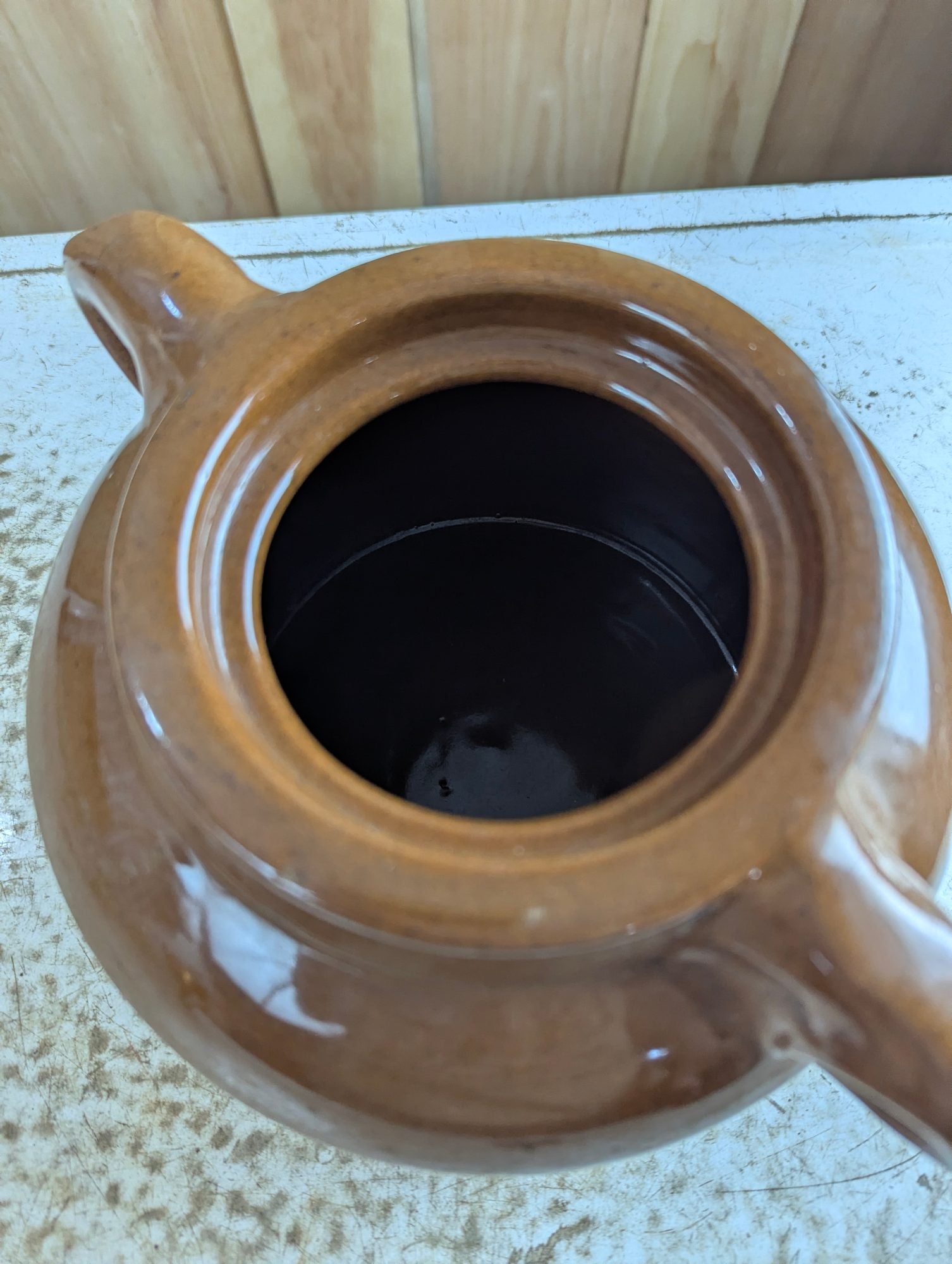 Vintage Medicine Hat Potteries #2 Bean Pot with Lid