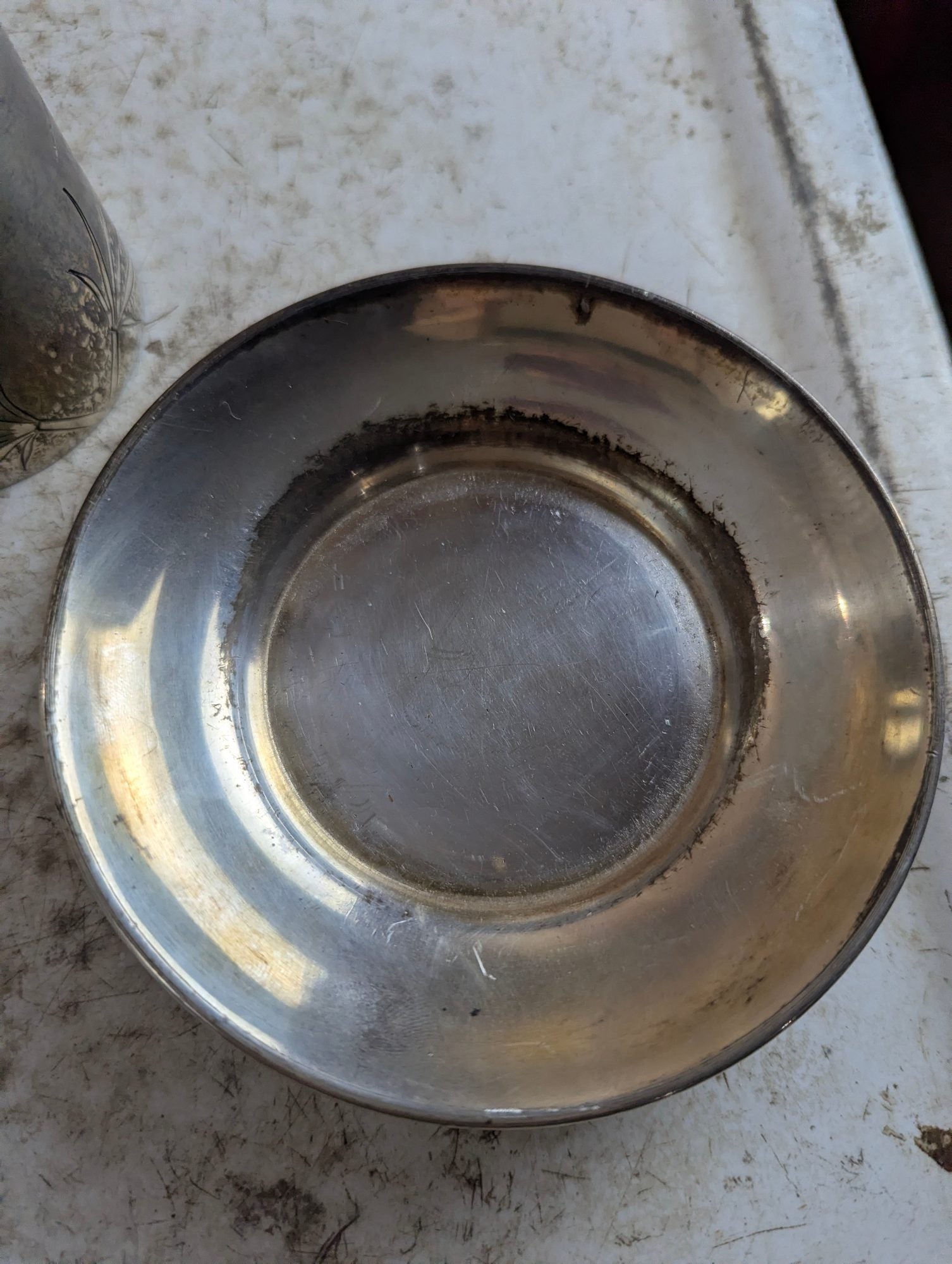 Antique Reed and Barton Silver-plated Lidded Hotel Pitcher and Saucer Set