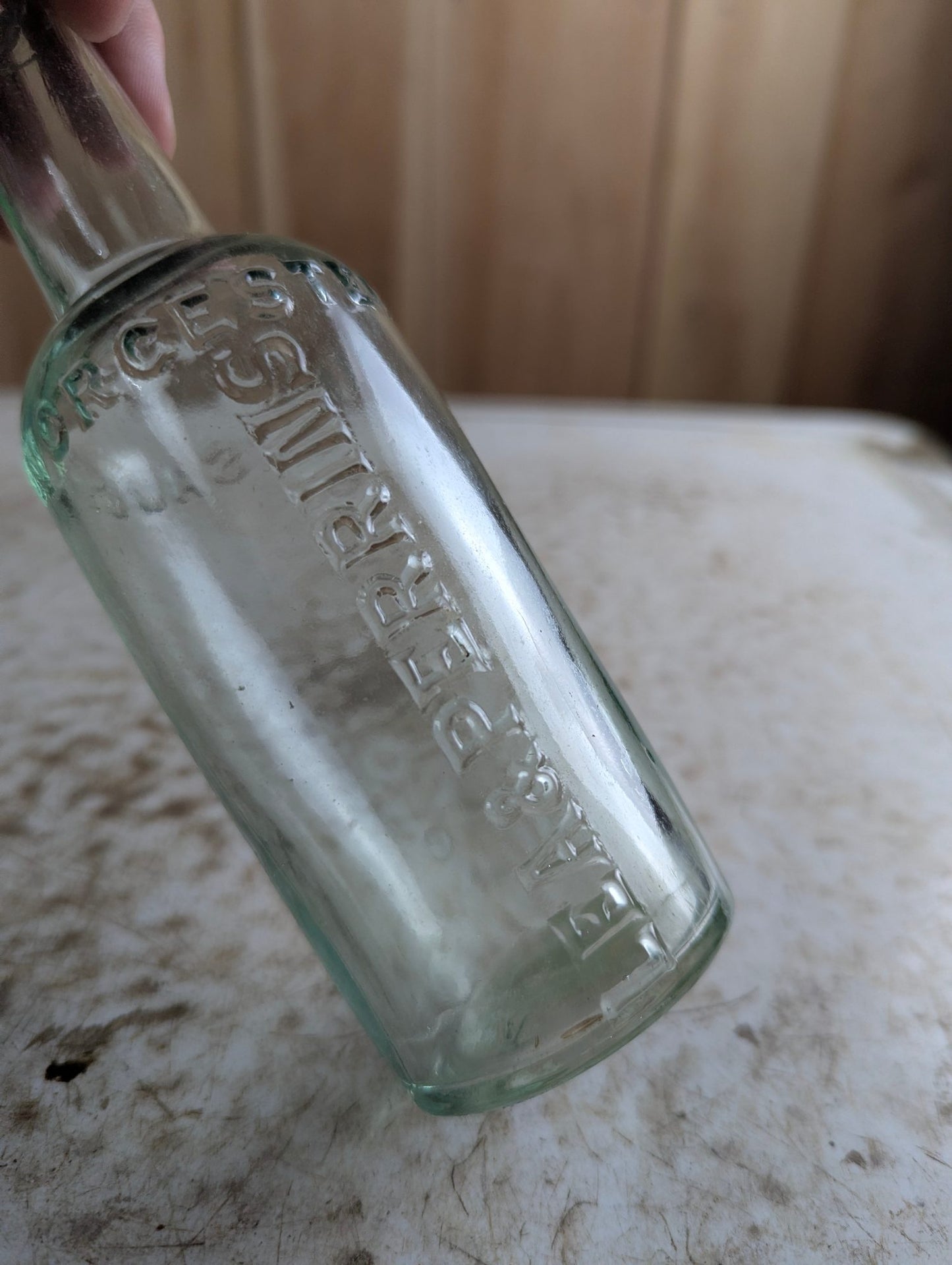 Antique Lea & Perrins Worcestershire Sauce Bottle
