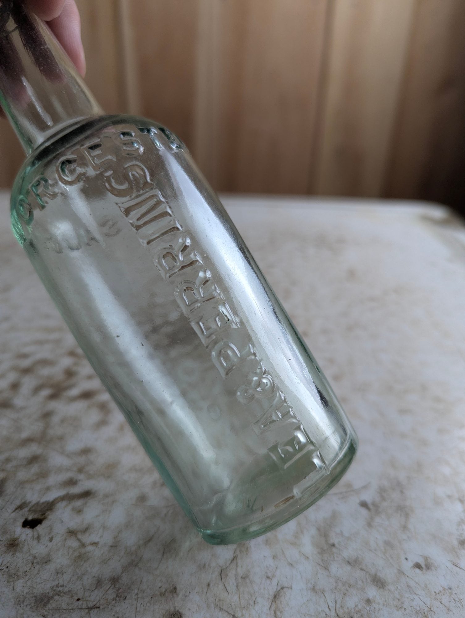 Antique Lea & Perrins Worcestershire Sauce Bottle