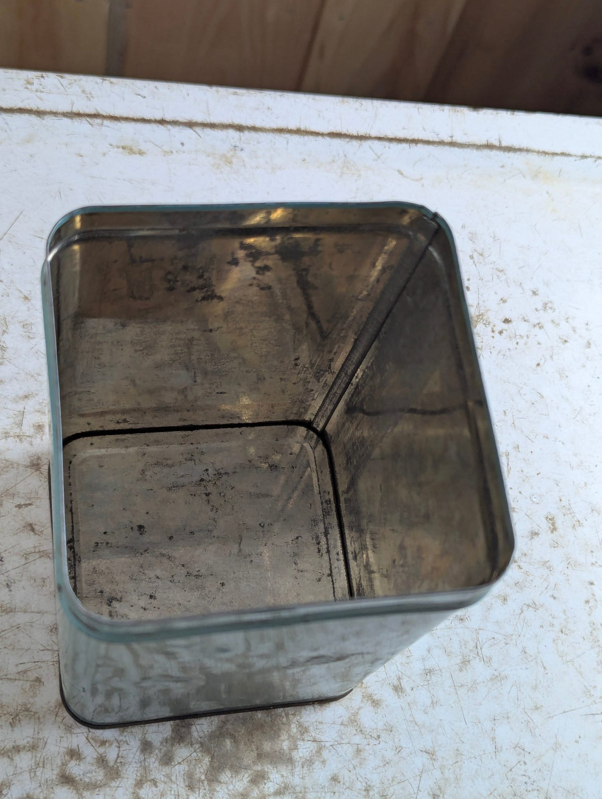 Vintage Blue Golden Tea 1lb Metal Tin