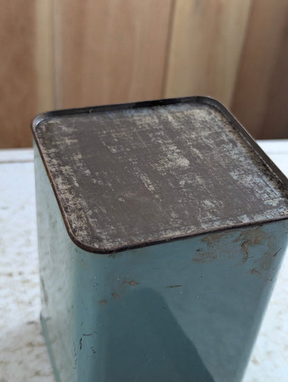 Vintage Blue Golden Tea 1lb Metal Tin