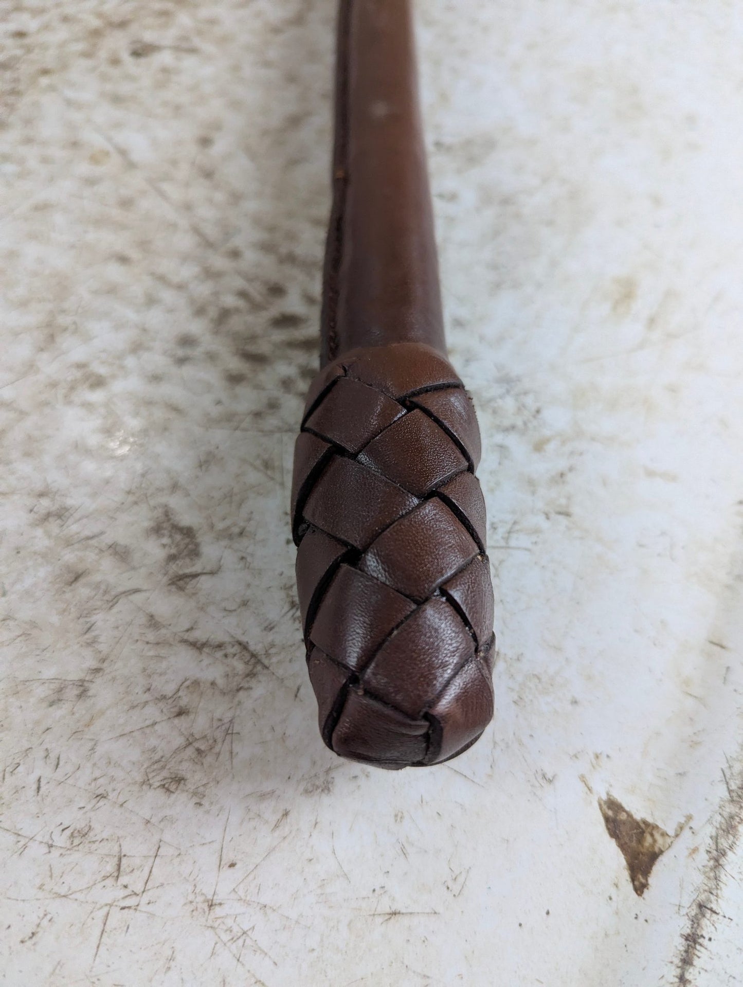 Vintage RCMP Braided Leather Riding Crop