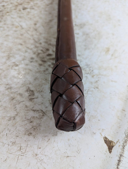Vintage RCMP Braided Leather Riding Crop