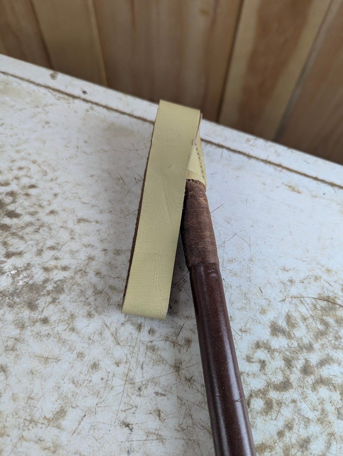 Vintage RCMP Braided Leather Riding Crop