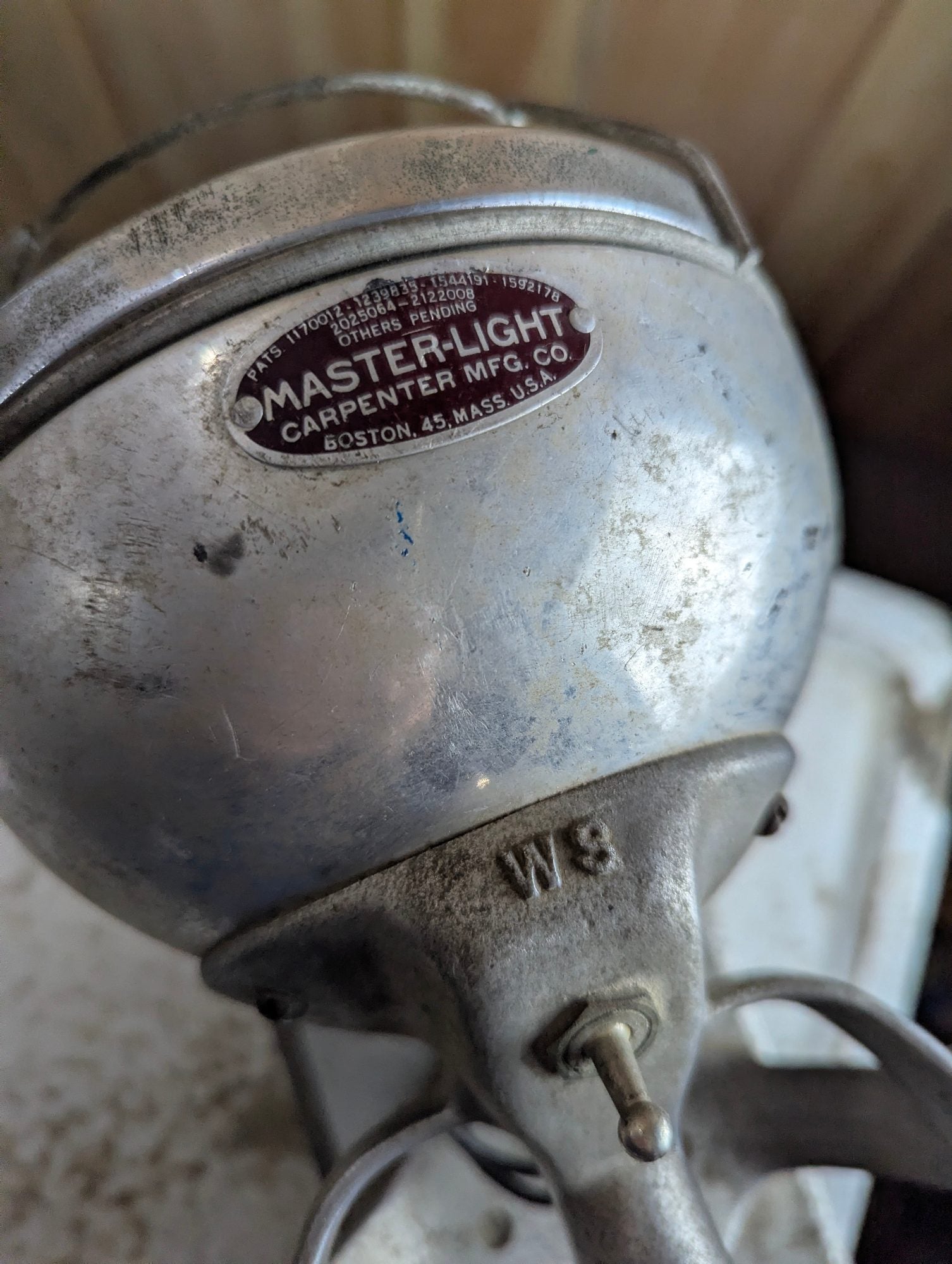 Vintage Carpenter Manufacturing Master-Light Spotlight
