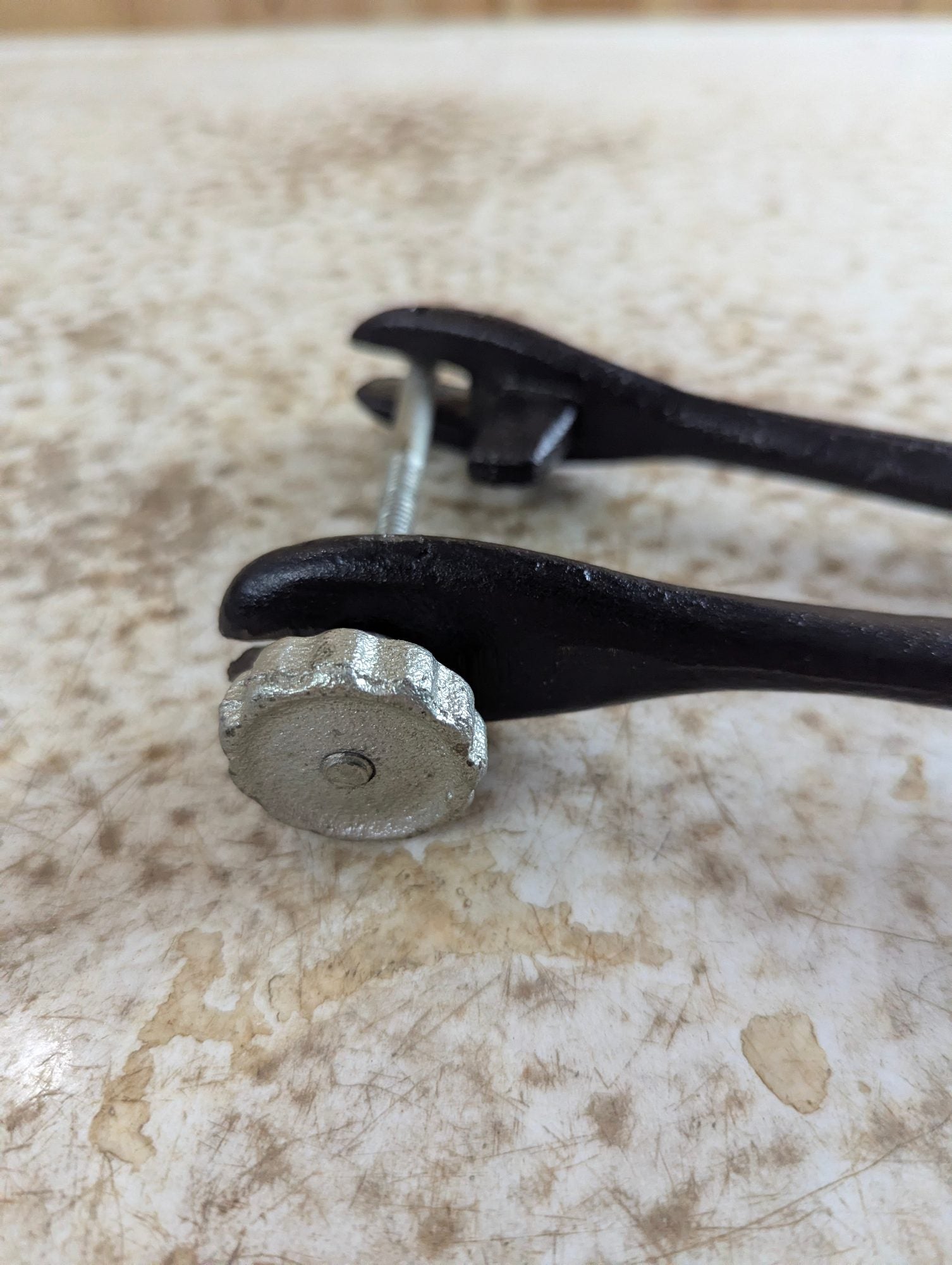 Vintage Cast Iron Ball and Ring Shoe Stretcher Leatherworking Tool