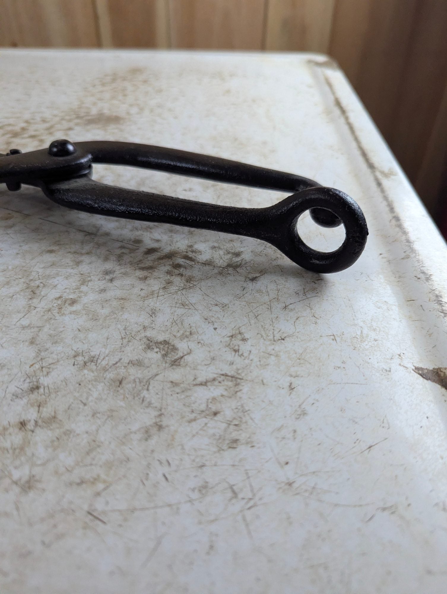 Vintage Cast Iron Ball and Ring Shoe Stretcher Leatherworking Tool
