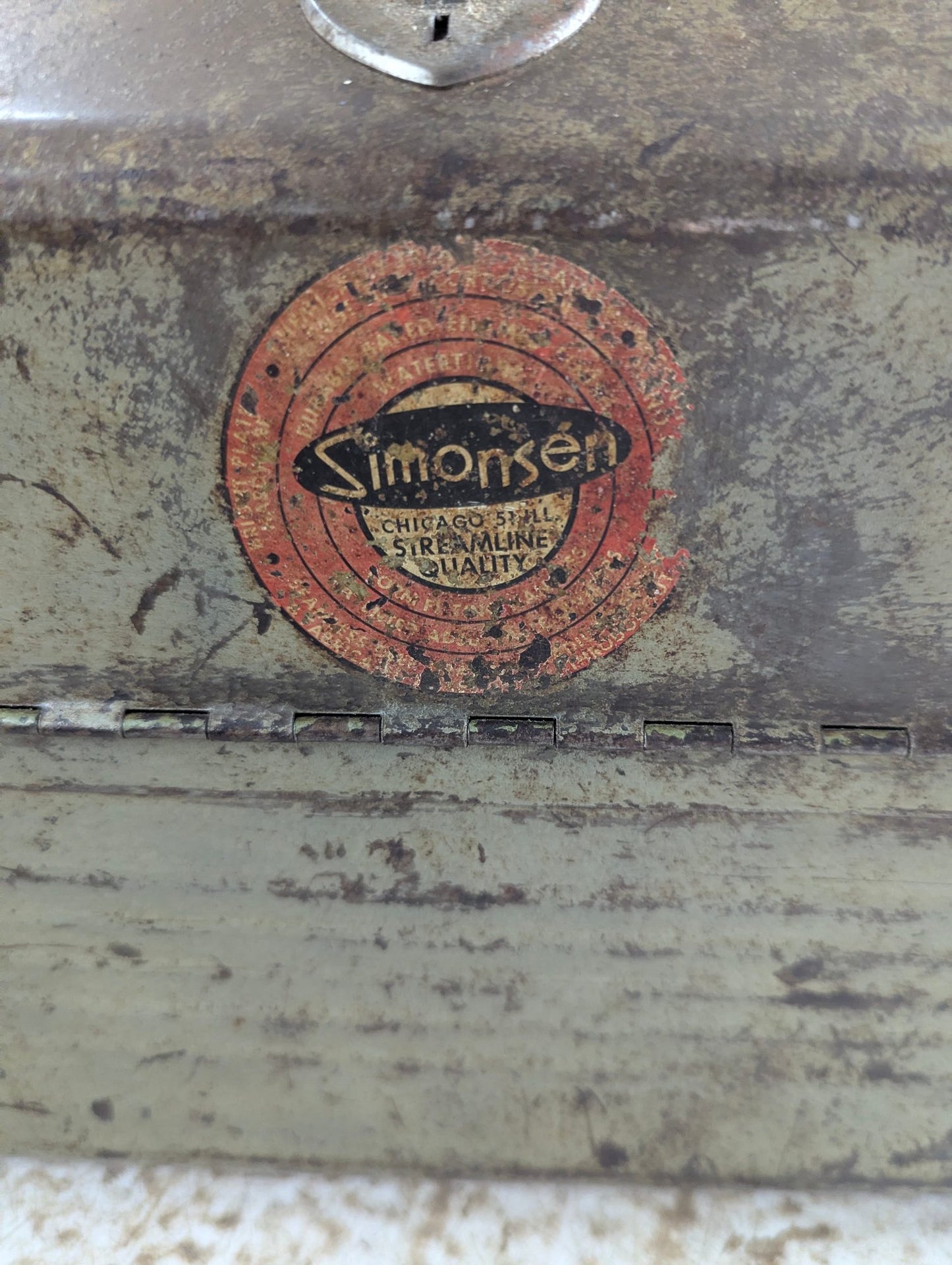 1950s Simosen "Deep Drawn" Tool Tackle Box