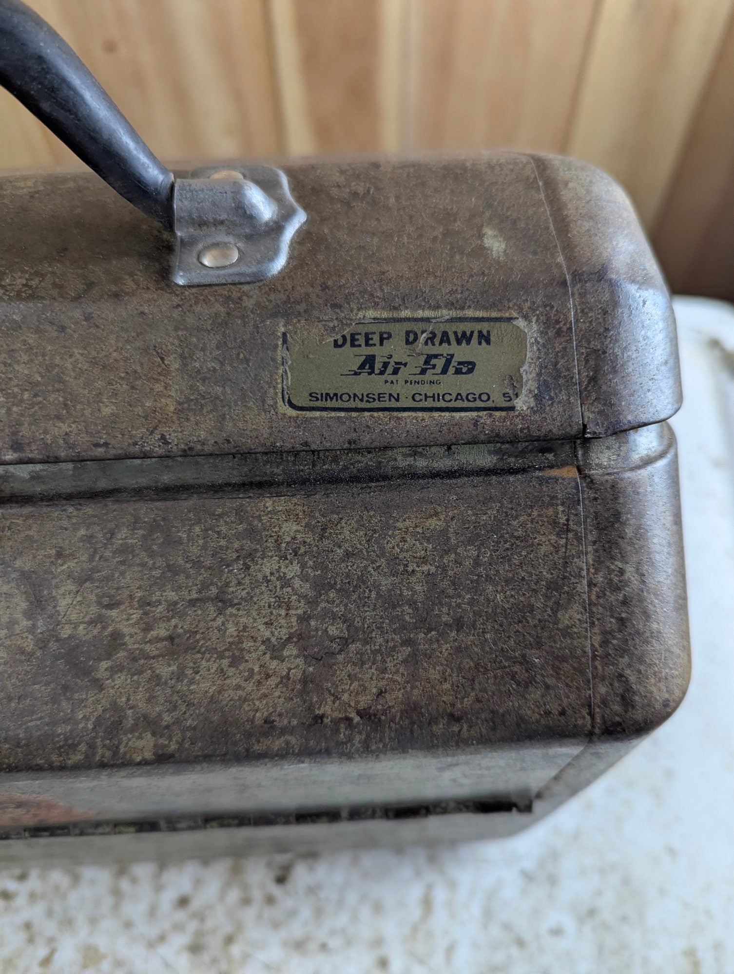 1950s Simosen "Deep Drawn" Tool Tackle Box
