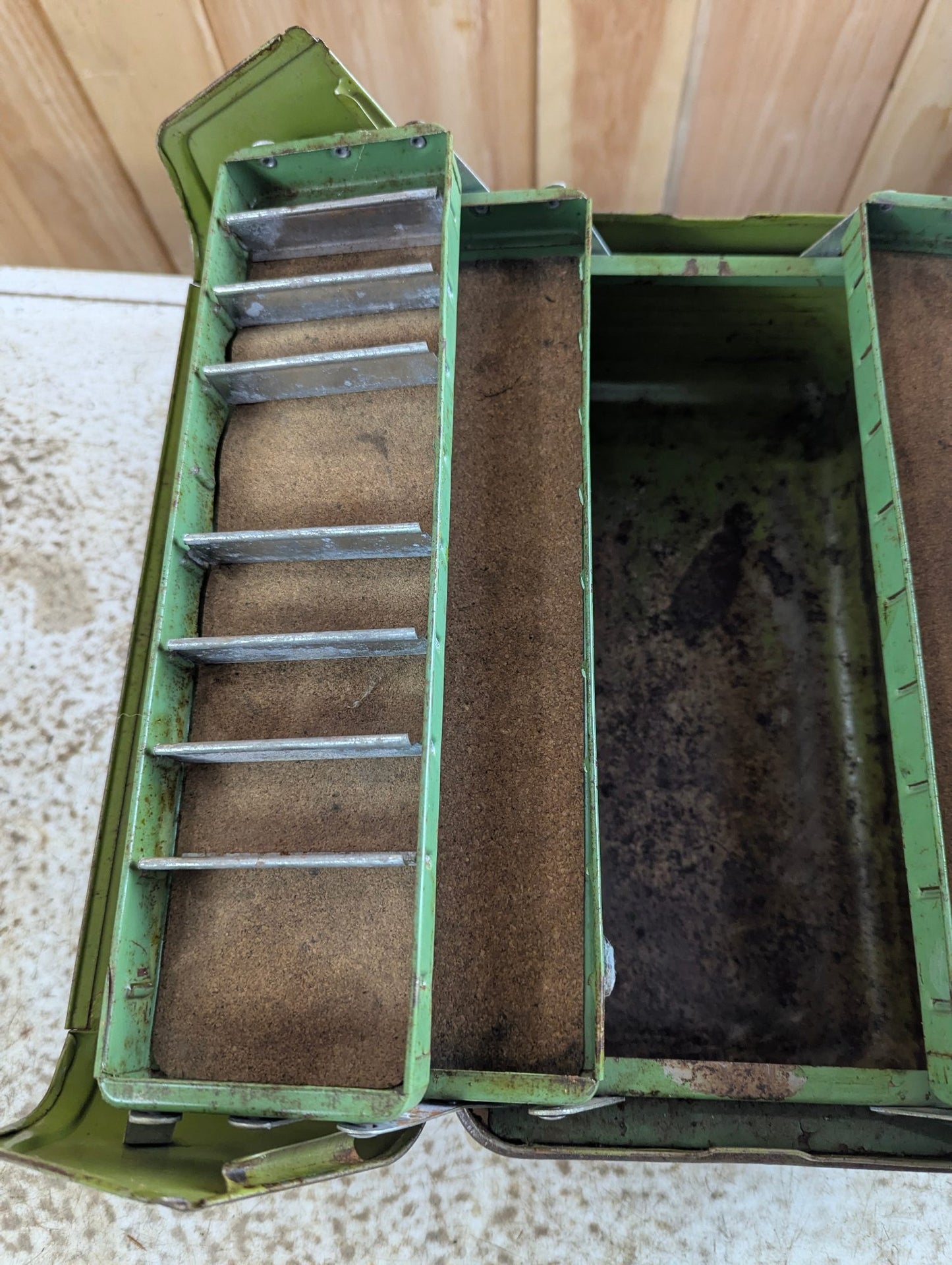 1950s Simosen "Deep Drawn" Tool Tackle Box