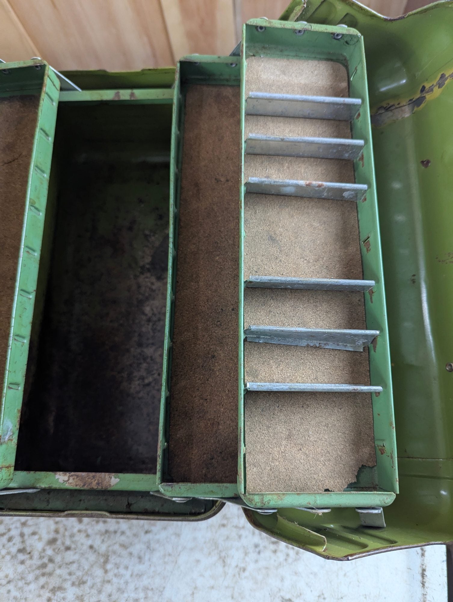 1950s Simosen "Deep Drawn" Tool Tackle Box