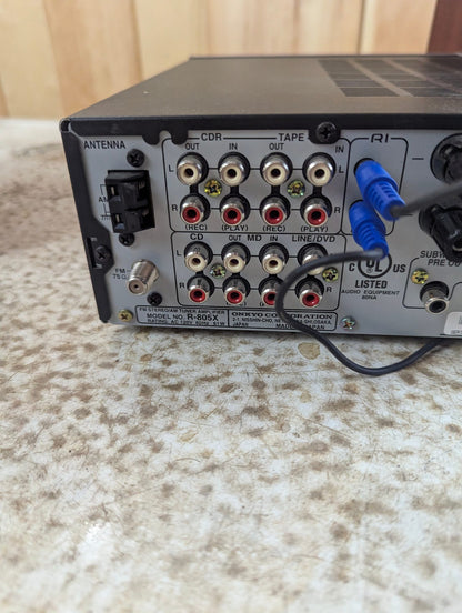 Onkyo R-805X Stereo System with Receiver and Bookshelf Speakers - tested working