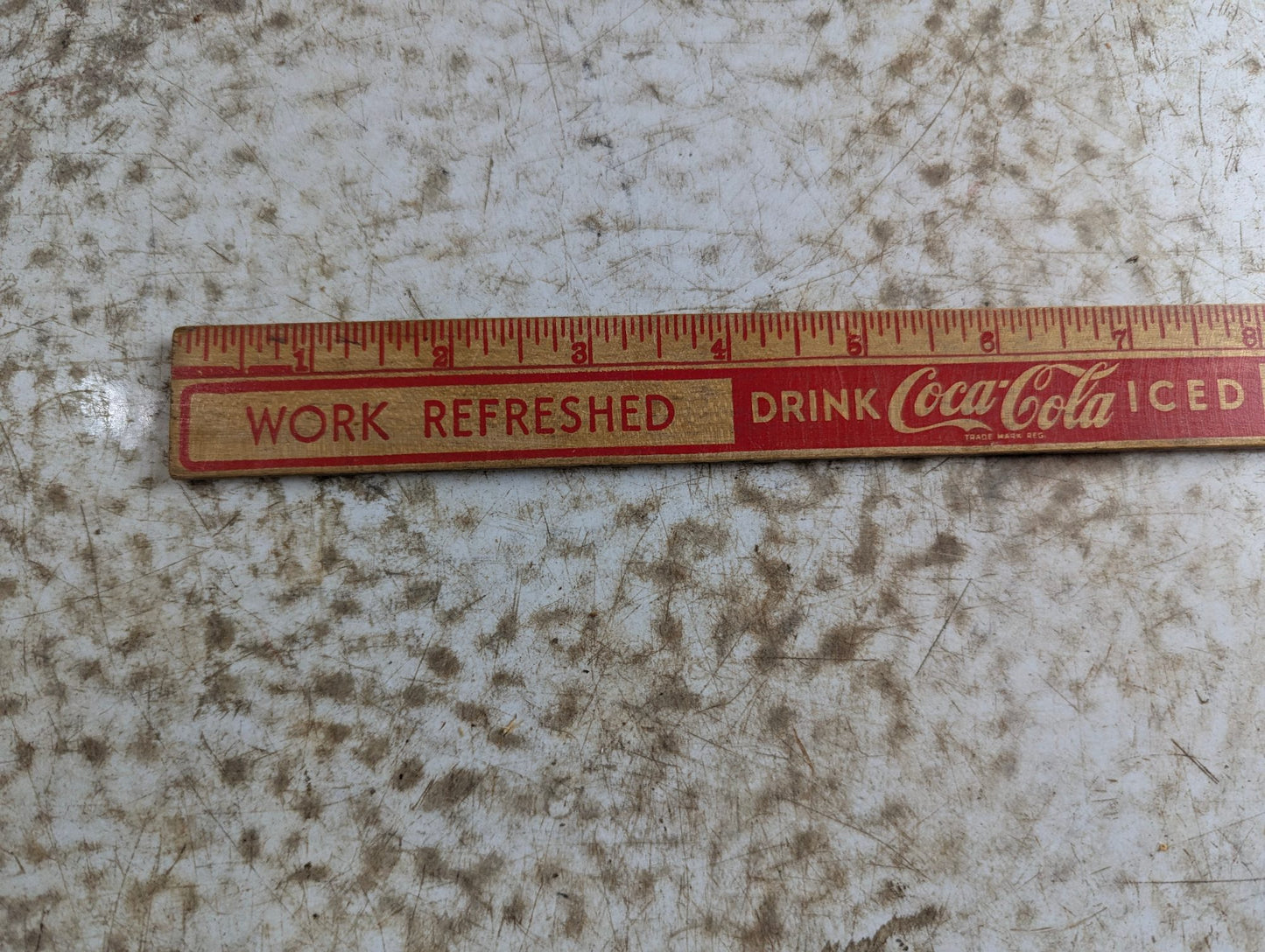 Vintage Wood Coca-Cola Advertising Ruler