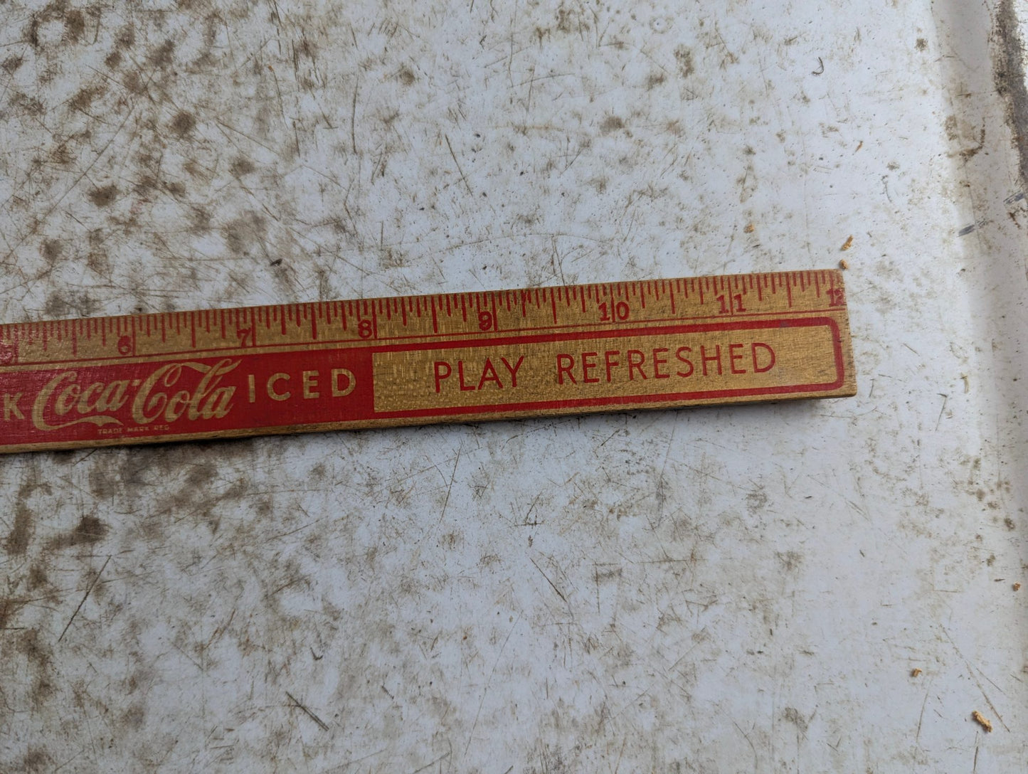 Vintage Wood Coca-Cola Advertising Ruler