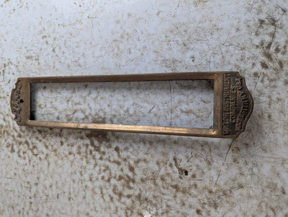 Antique Brass Taylor Instruments Temperature Guage Frame