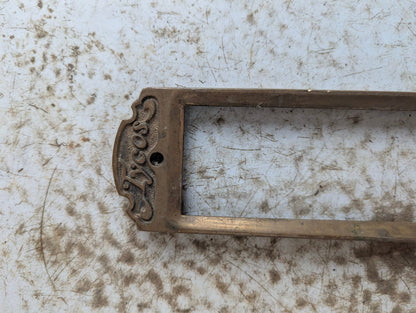 Antique Brass Taylor Instruments Temperature Guage Frame