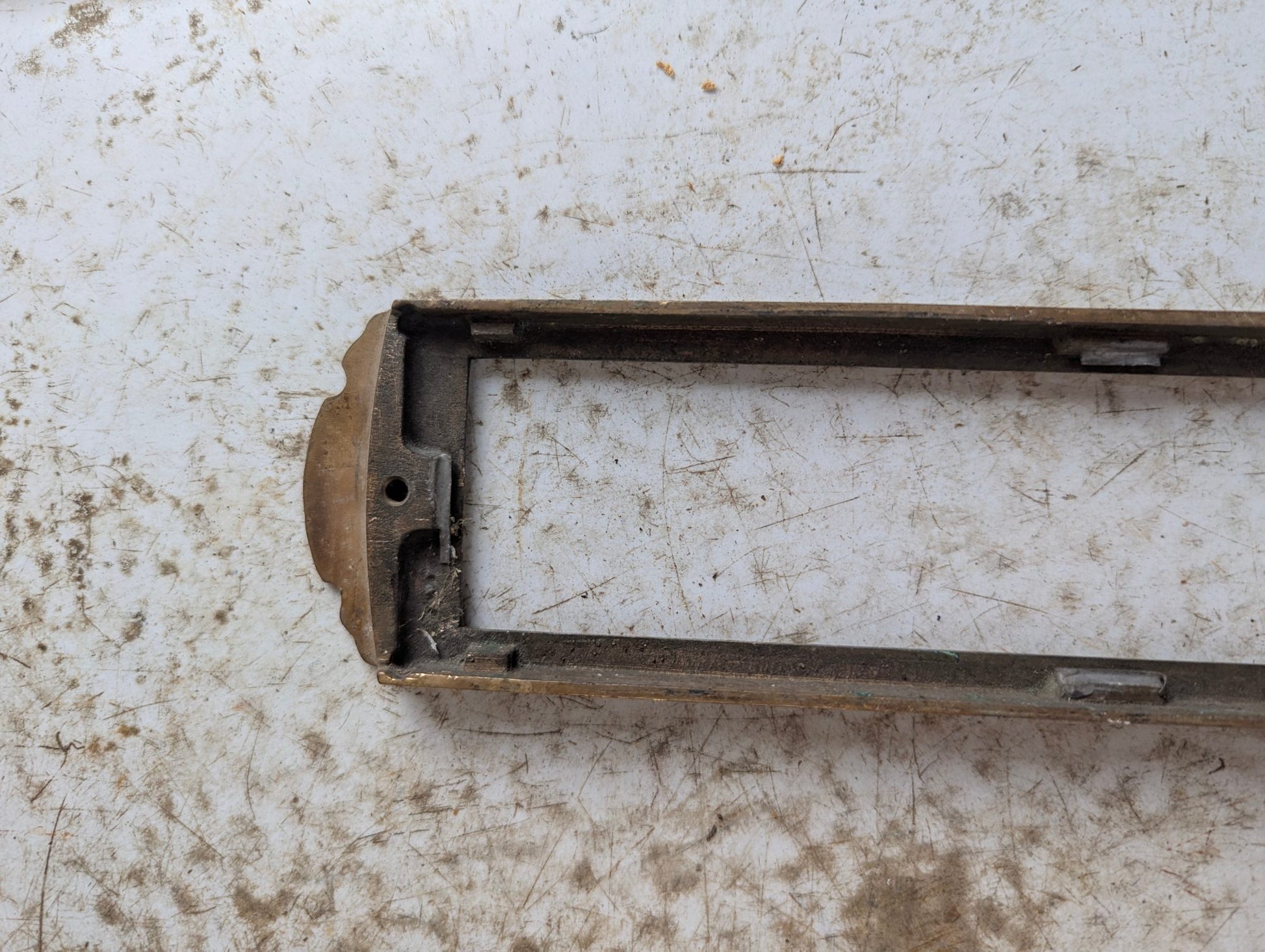 Antique Brass Taylor Instruments Temperature Guage Frame
