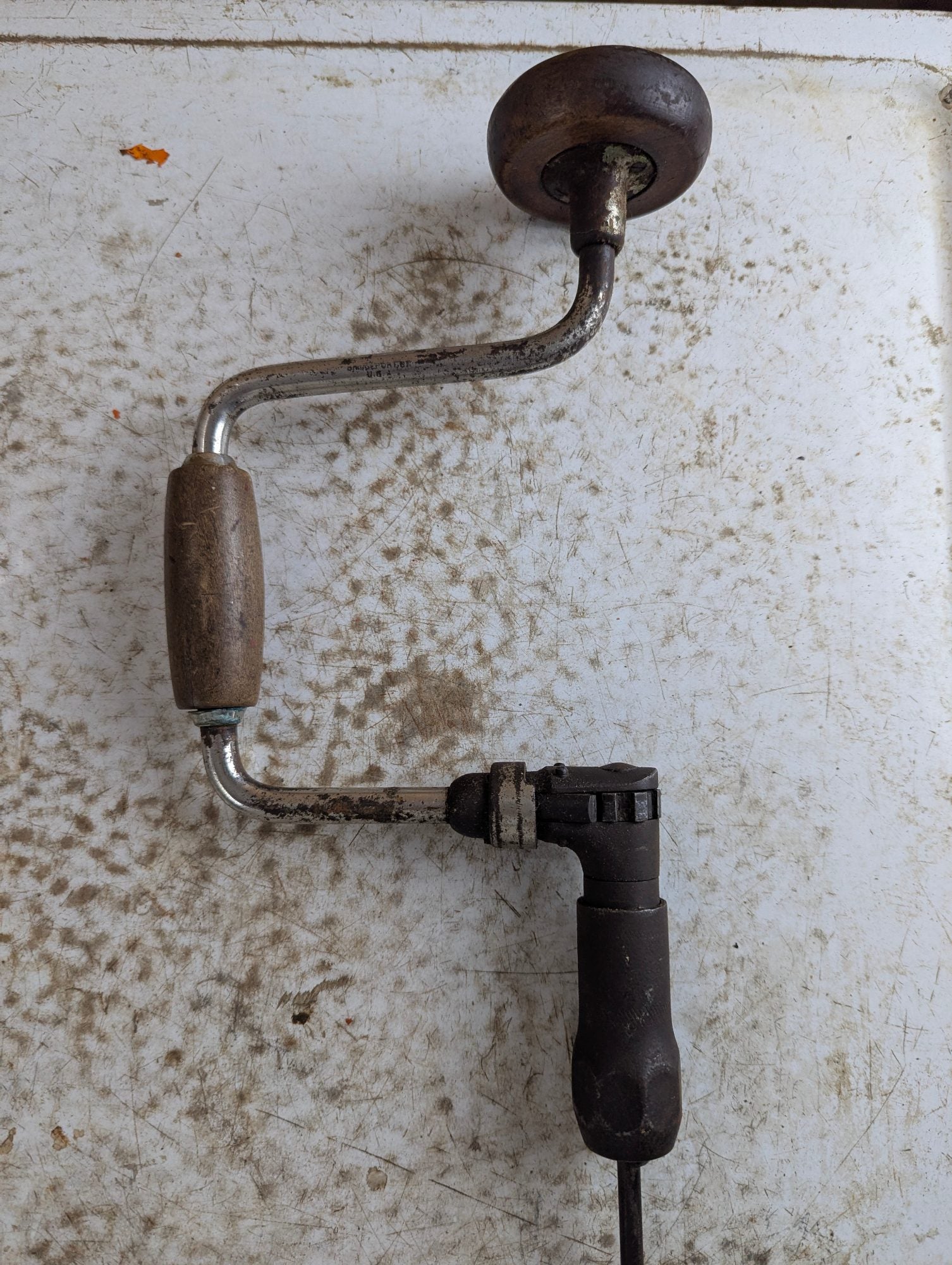 Vintage Hand Brace Manual Drill Tool