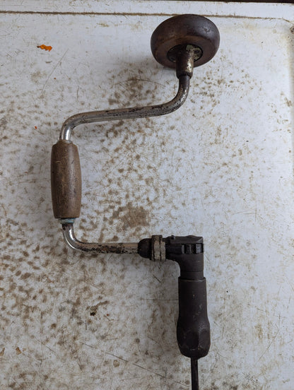 Vintage Hand Brace Manual Drill Tool