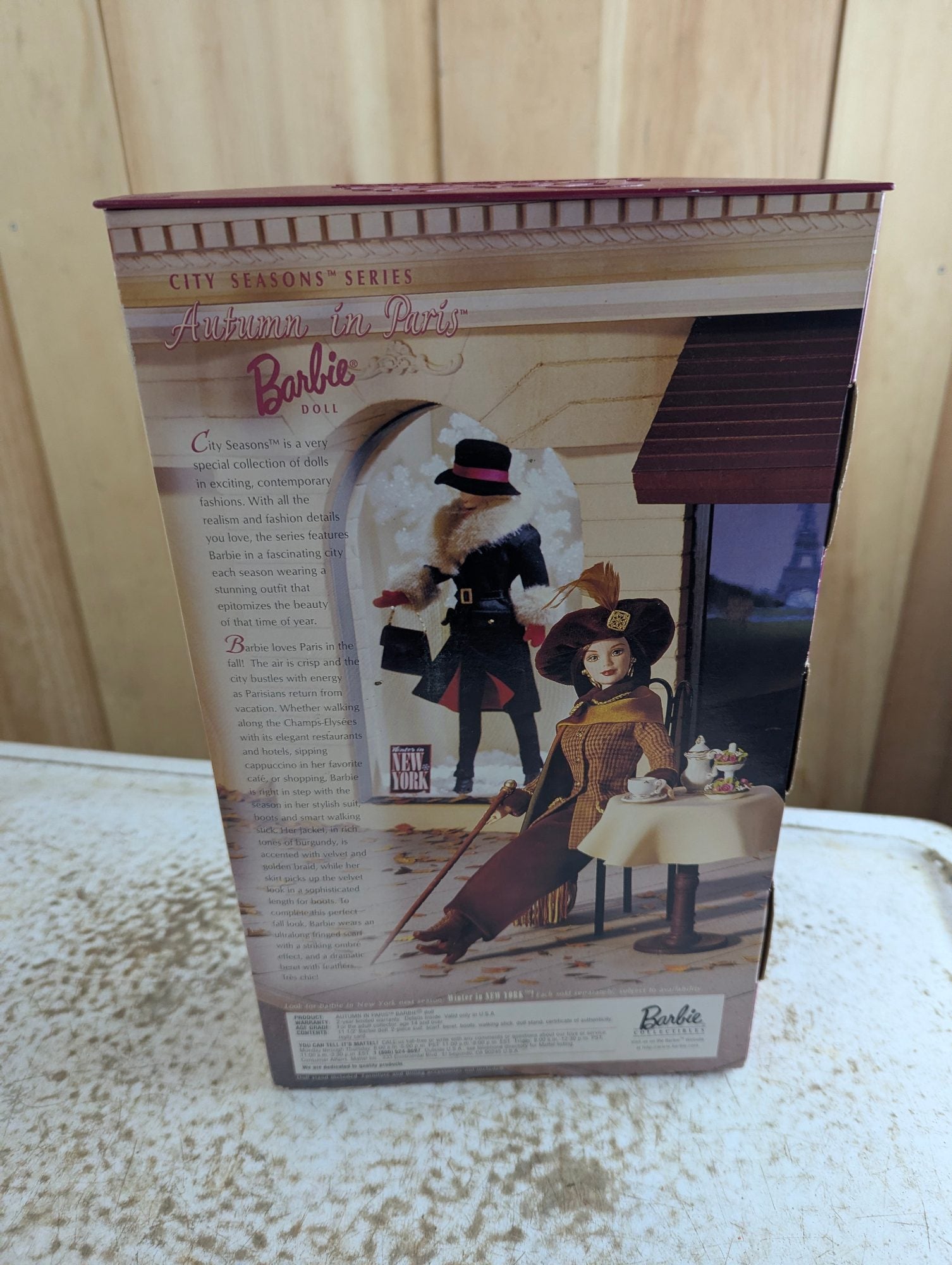 1998 Autumn in Paris Mattel 19367 Barbie Doll NRFB