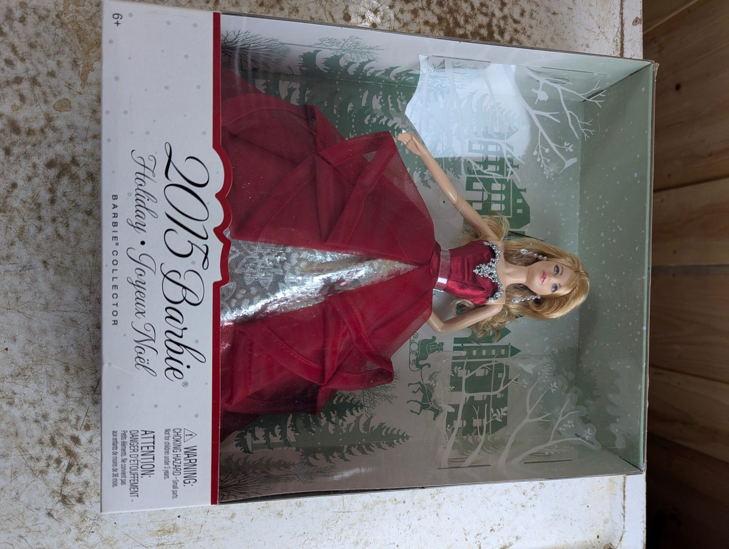 2015 Holiday Barbie Doll (Blonde) Mattel CHR76 NRFB