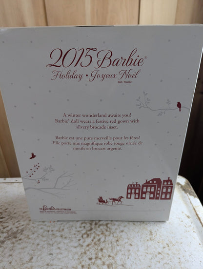 2015 Holiday Barbie Doll (Blonde) Mattel CHR76 NRFB