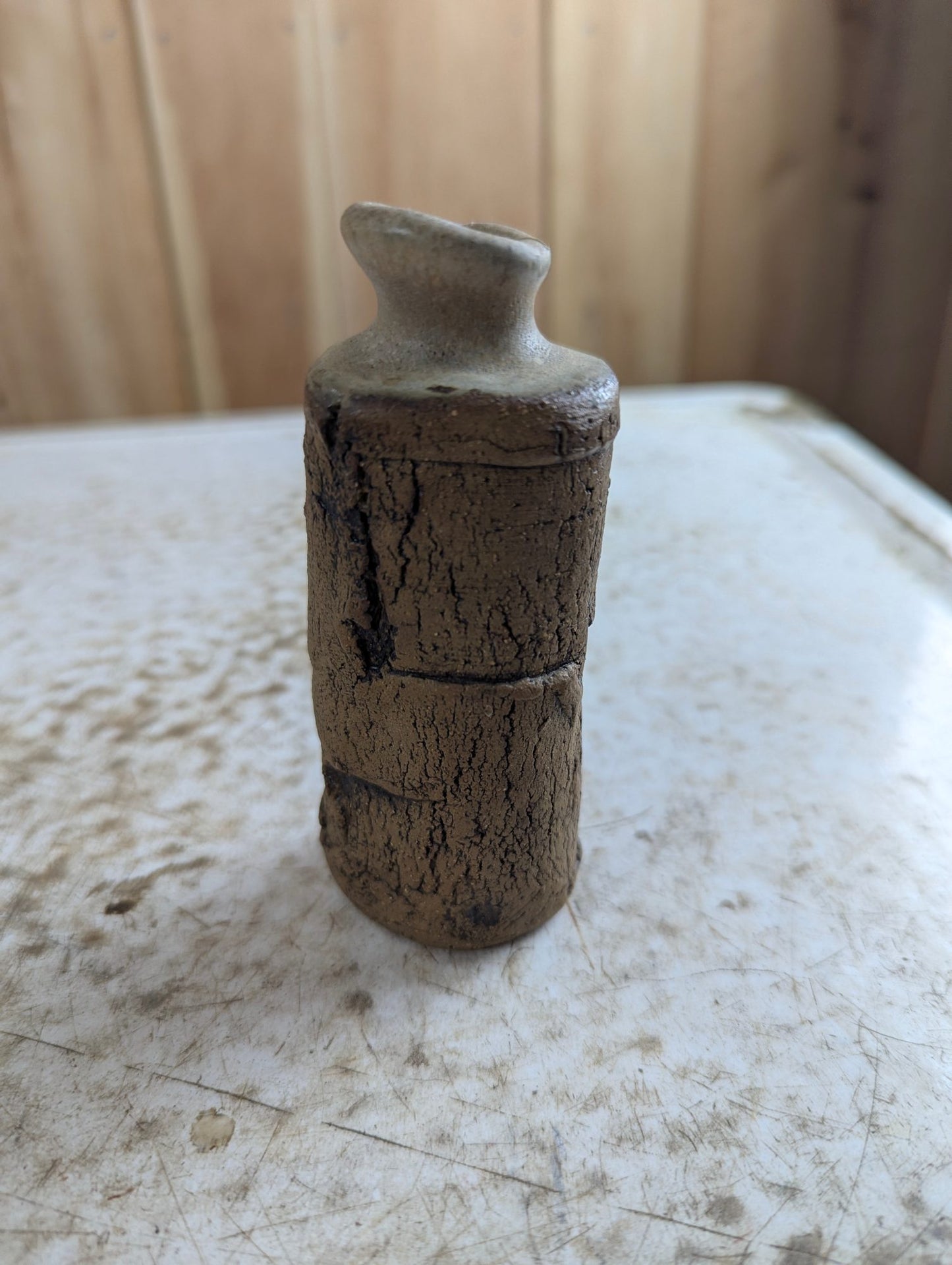 5" Hand-Made Studio Pottery Organic Vase