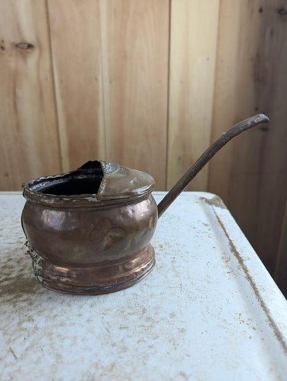 Vintage 3.5" Rustic Copper Watering Can - no Handle