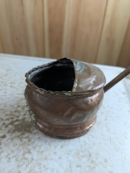 Vintage 3.5" Rustic Copper Watering Can - no Handle