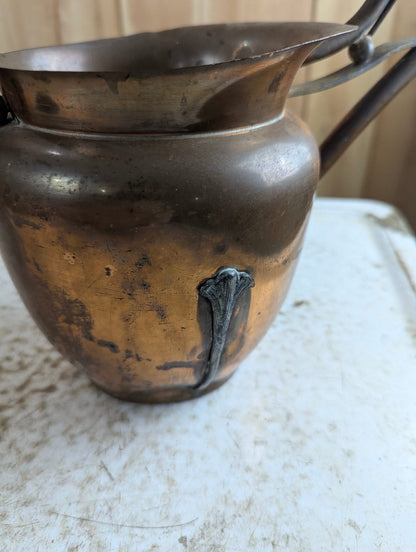 Vintage 12" Tall Flemish Copper Watering Jug