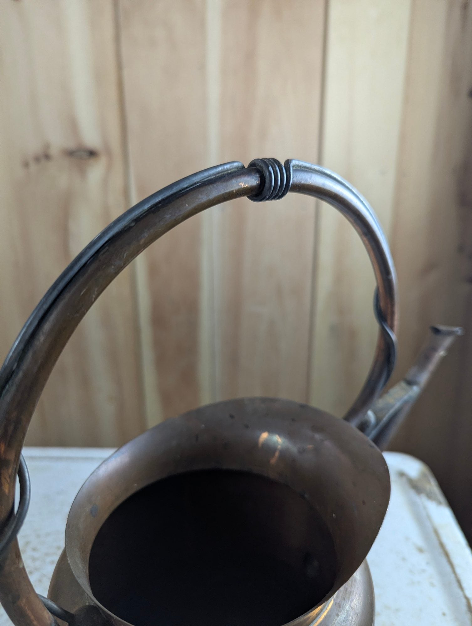 Vintage 12" Tall Flemish Copper Watering Jug