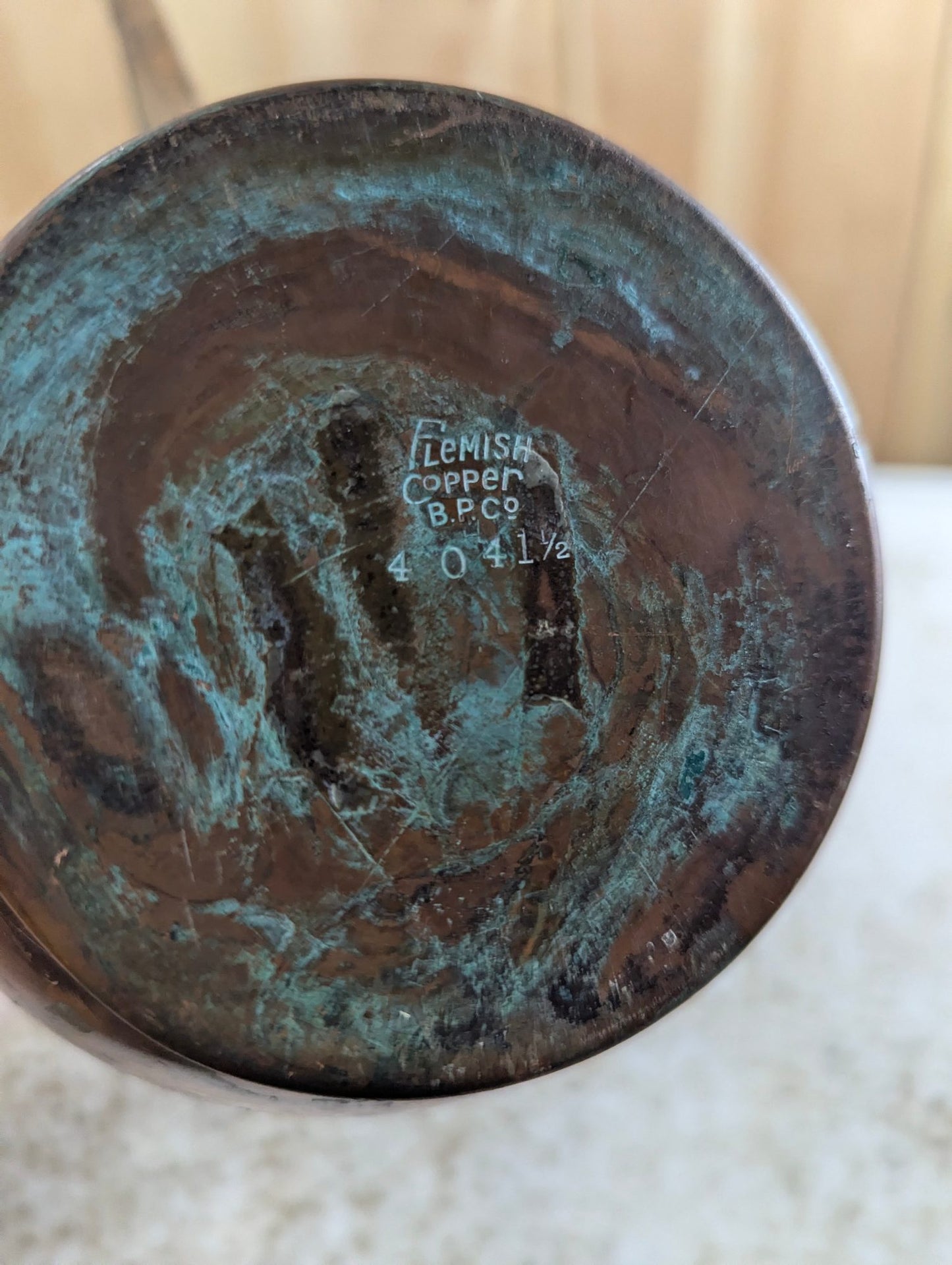 Vintage 12" Tall Flemish Copper Watering Jug