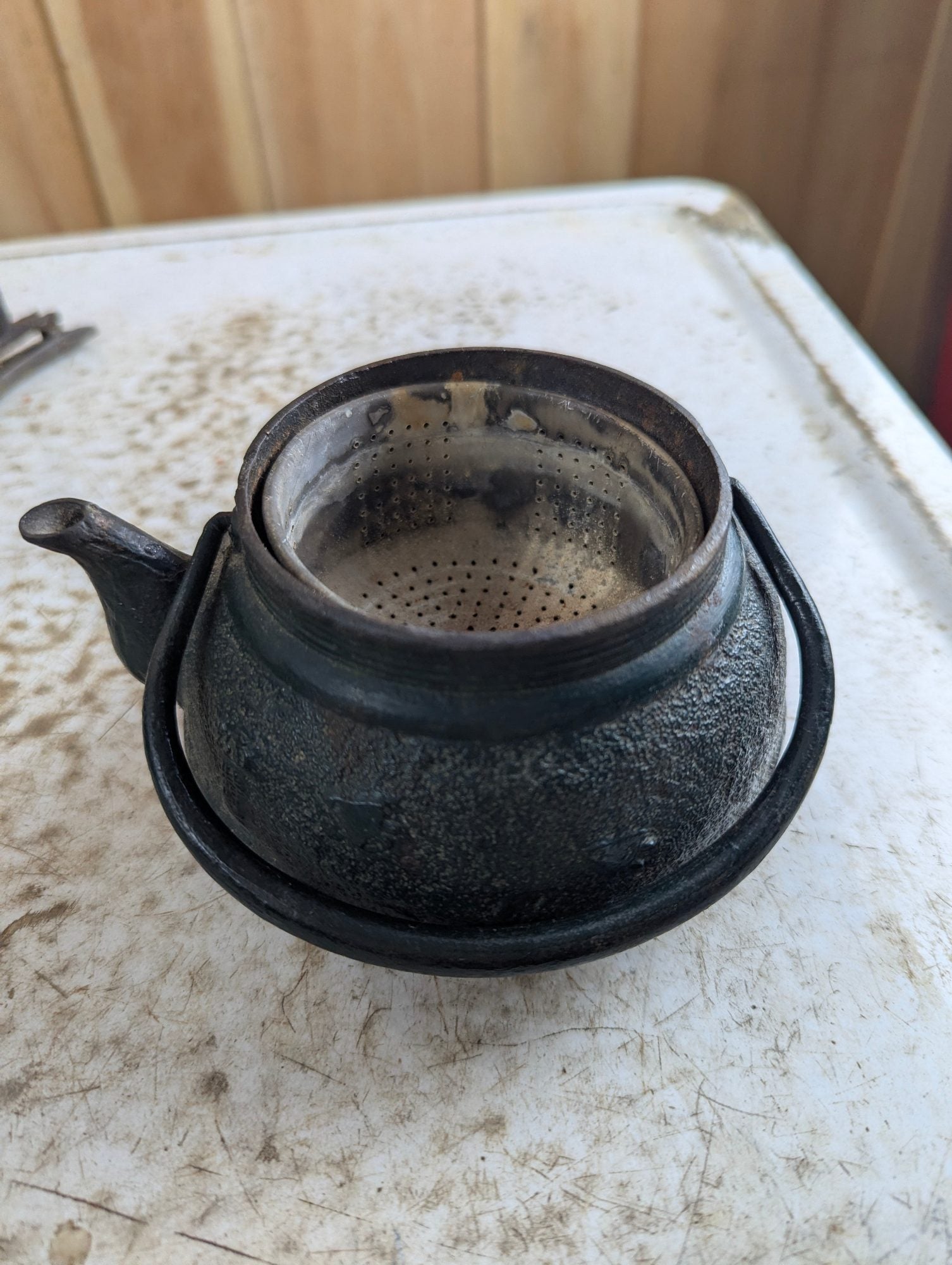 Vintage Japanese Cast Iron Teapot