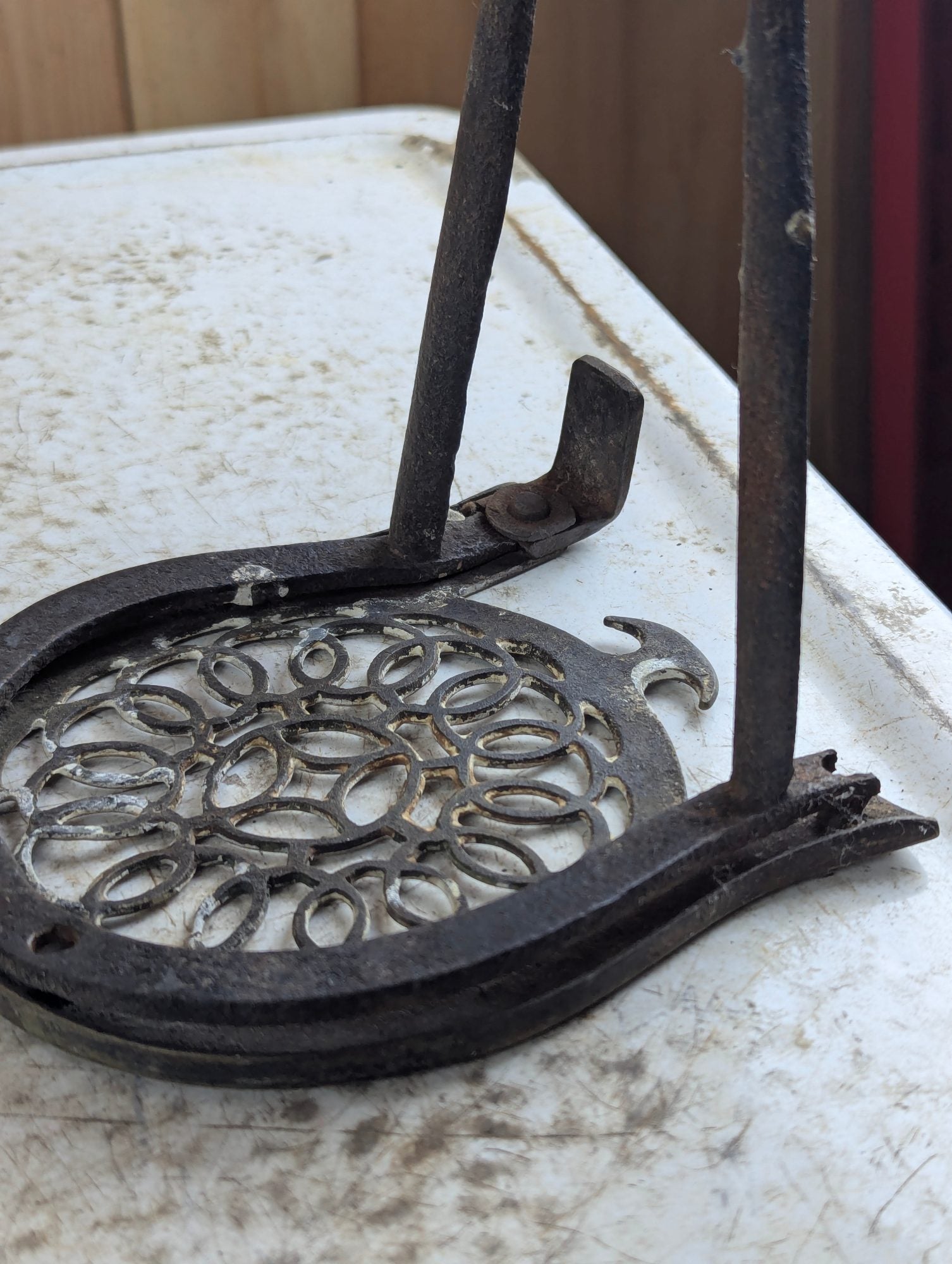 19th Century Fireplace Hearth Trivet Pot Stand