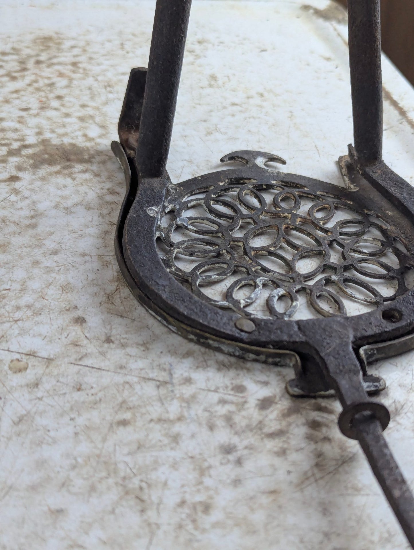 19th Century Fireplace Hearth Trivet Pot Stand