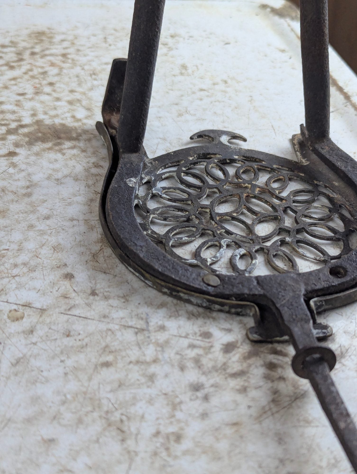 19th Century Fireplace Hearth Trivet Pot Stand