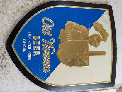 Vintage Old Vienna Beer Embosograph Alcohol Advertising Sign 11" x 14"