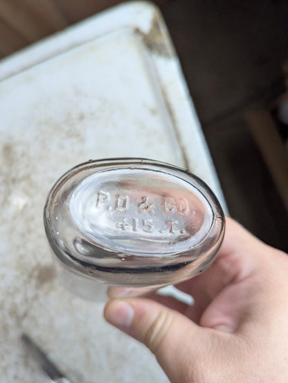Antique Parke, Davis & Co. Medicine Flask